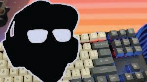 Clyde Do Something video thumbnail: cartoon avatar with glasses in front of a computer keyboard