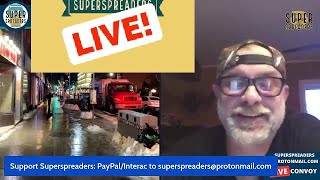 Clip thumbnail: The police blockade roads and create detours, but the truckers keep one lane ope